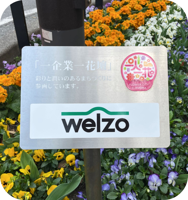 A flowerbed at welzo