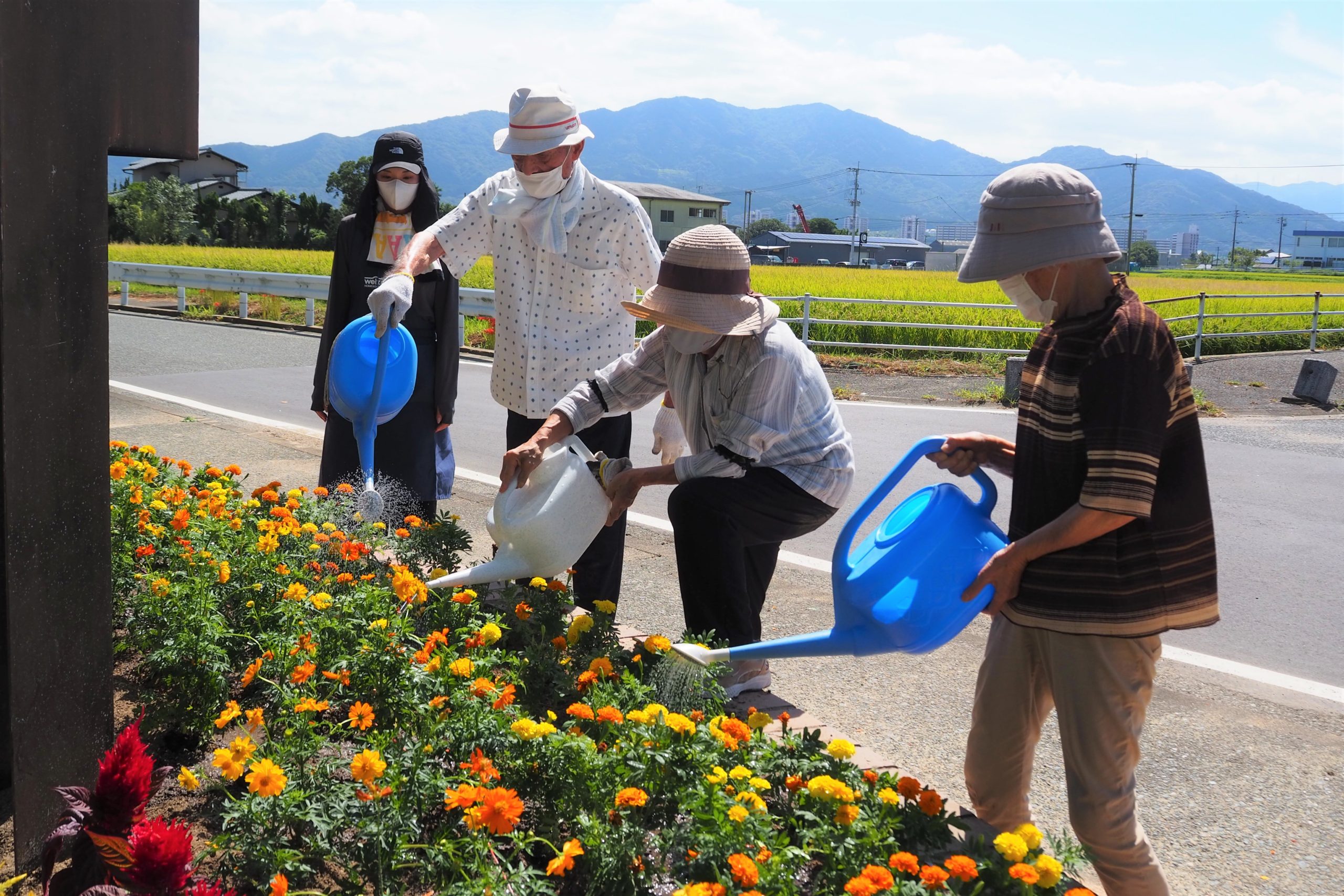 『世界アルツハイマーデー』ニチリウ永瀬、福岡市内の公園にてテーマカラーの花植えを実施。を配信しました。